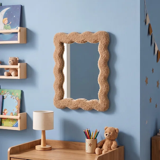 Διακοσμητικός Καθρέφτης Τοίχου (30x40) K-M Teddy Beige HZ1993370