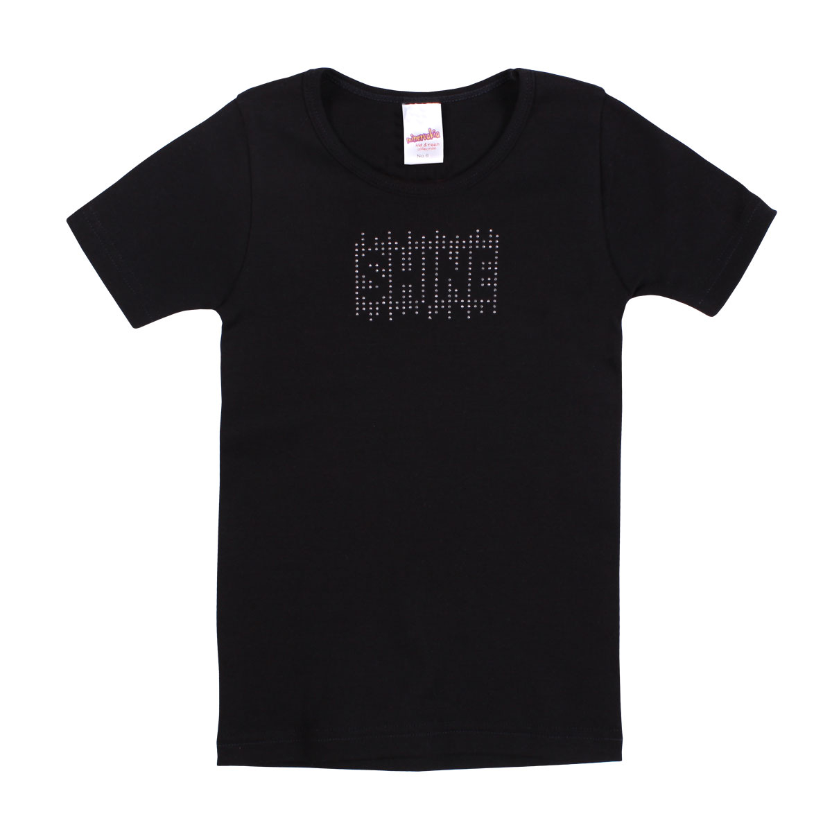 Φανελάκι Παιδικό Κοντομάνικο Minervakia Shine 41879 Μαύρο