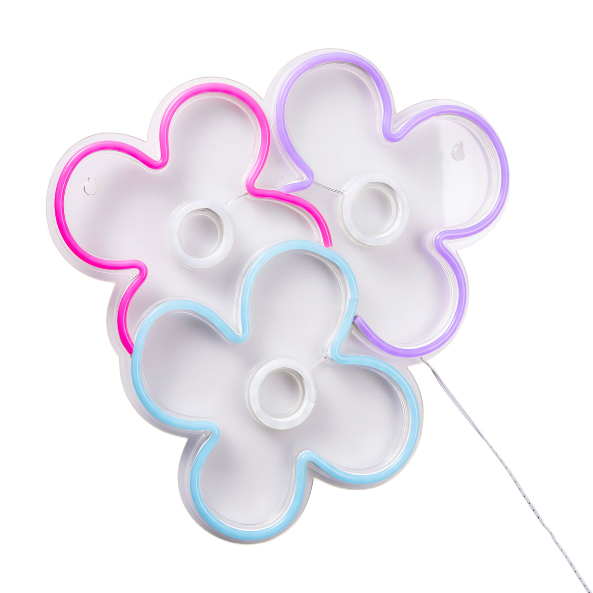 Διακοσμητικό Τοίχου με Neon (32X33) K-M Flowers Ne1100200 Παιδικά Διακόσμηση Παιδικού Δωματίου Διακοσμητικά για Κορίτσια Spitishop