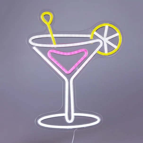 Διακοσμητικό Τοίχου Με Neon (32x38) K-M Coctail NE1100230
