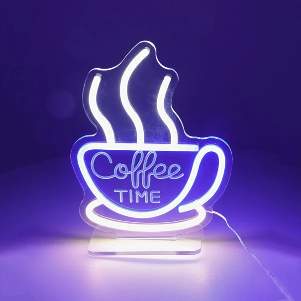 Διακοσμητικό Τοίχου Με Neon (21x27) K-M Coffee NE1100260