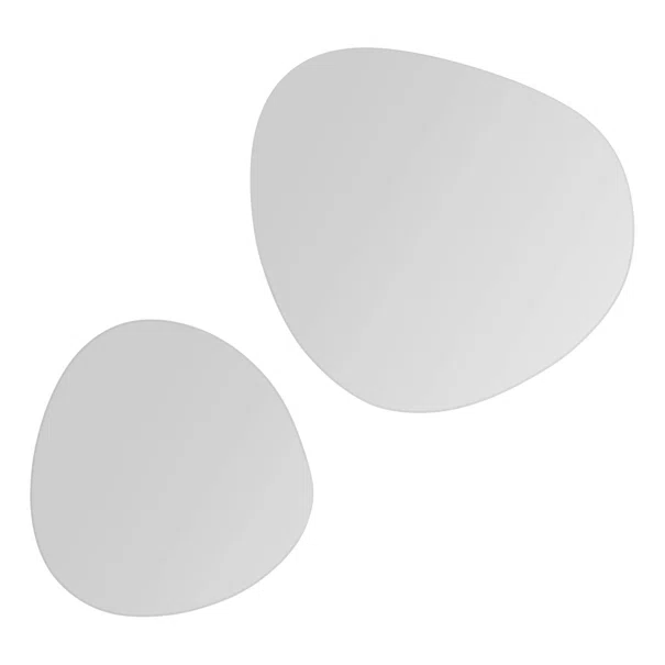 Διακοσμητικοί Καθρέφτες Τοίχου (Σετ 2τμχ) F-V Pebble 214731