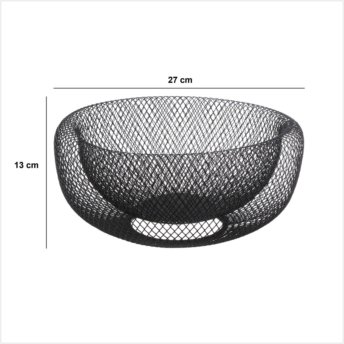 Φρουτιέρα (Φ27X13) F-V Mayaj Black 125128 Οργάνωση & Αποθήκευση Κουζίνας Φρουτιέρες Spitishop