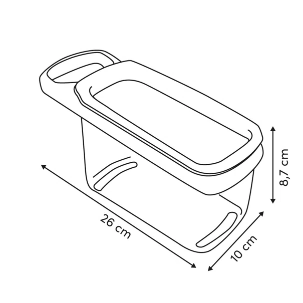 Τρίφτης Χειρός Με Δοχείο (26x10x9) F-V Grater 190266