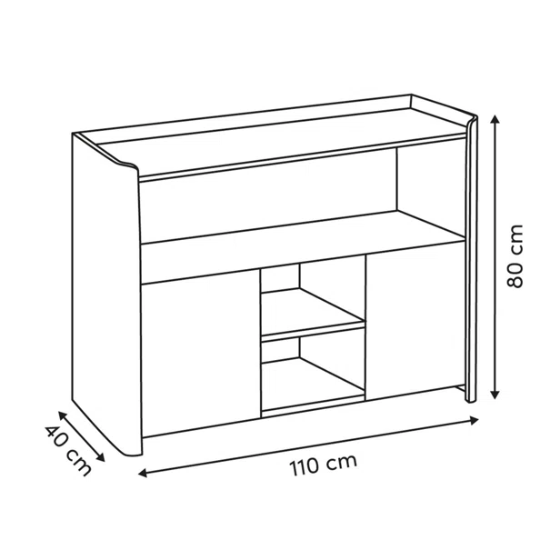 Μπουφές (110x40x80) F-V Roundy 212824