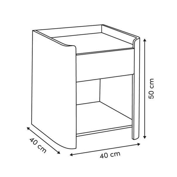 Βοηθητικό Τραπεζάκι (40x40x50) F-V Roundy 212822