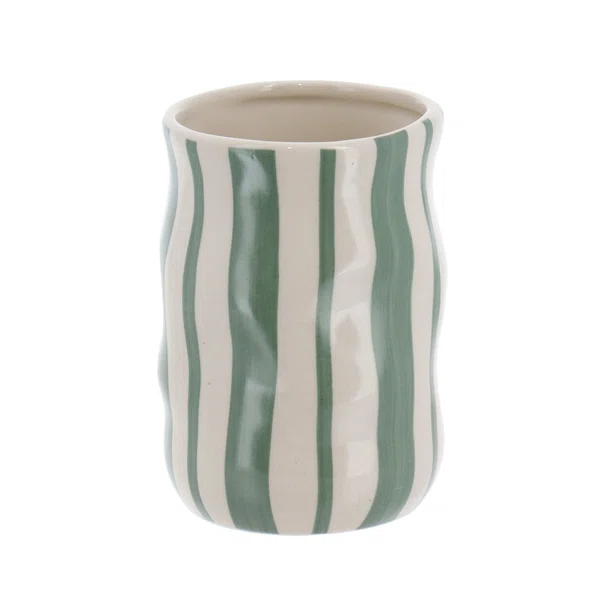 Ποτηροθήκη Μπάνιου (Φ8x11.6) T-D Stripped Sage Green 61192144