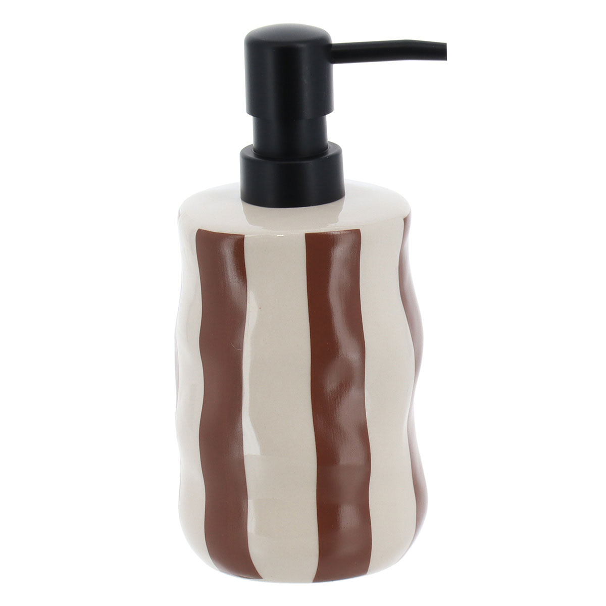 Dispenser Μπάνιου 350ml (Φ8.1x18.5) T-D Stripped Mocca