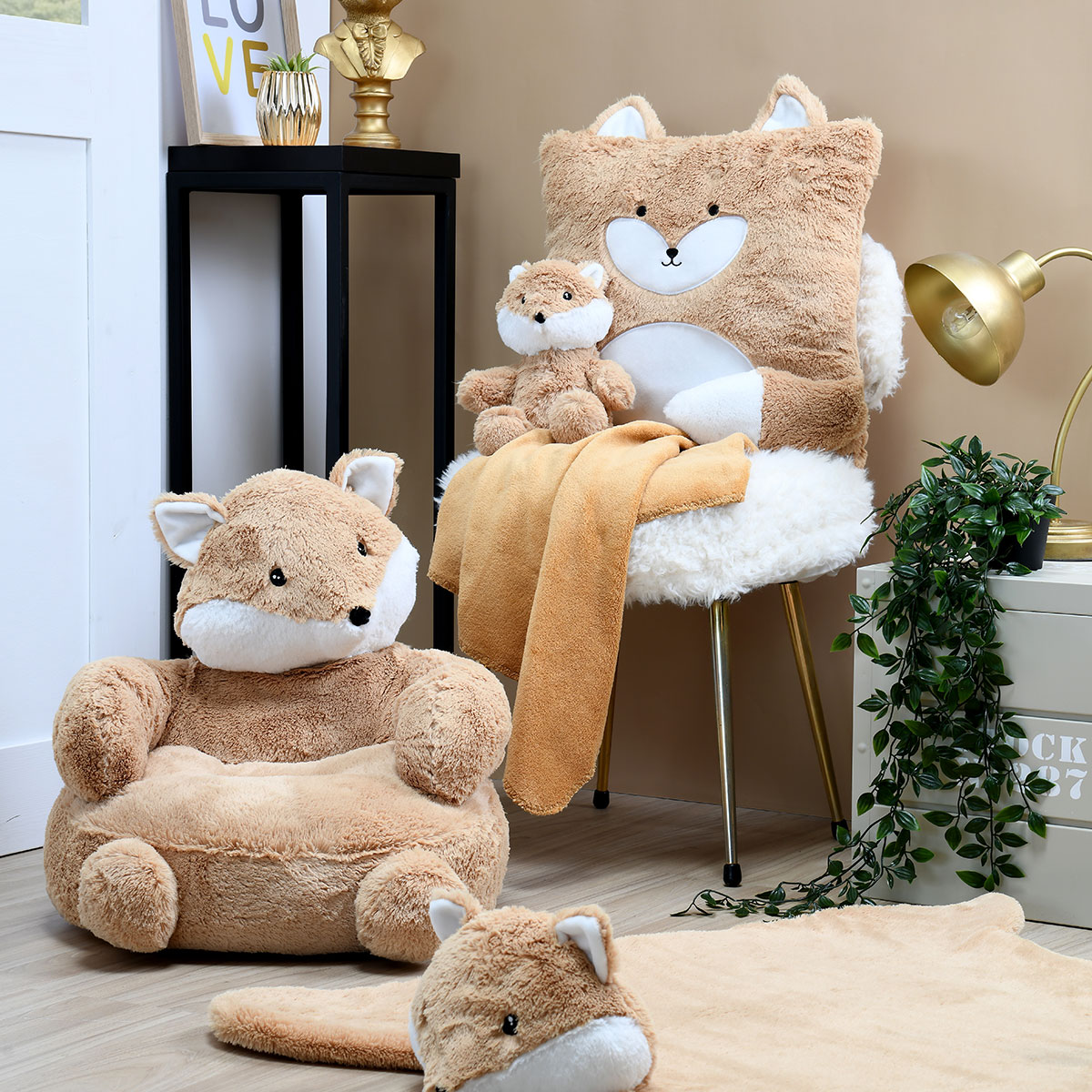 Διακοσμητικό Μαξιλάρι Fleece (40x40) S-F Remi Fauve C1B598001