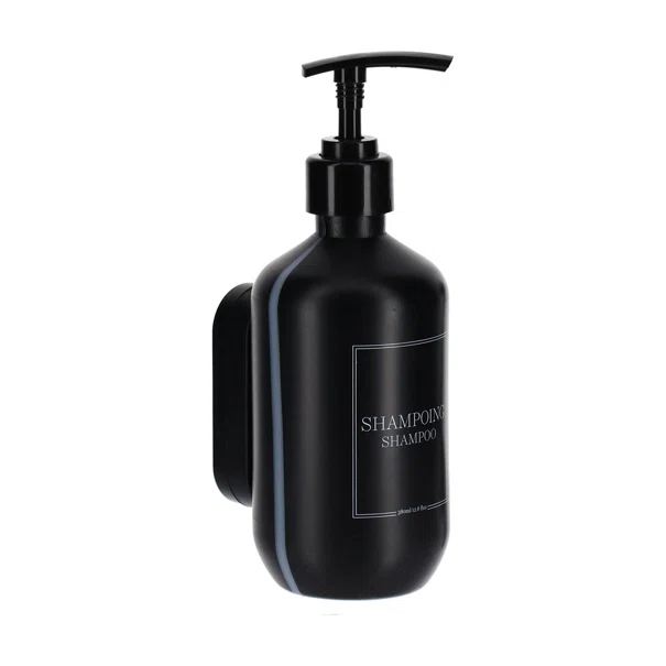 Επιτοίχιo Dispenser Για Σαμπουάν 380ml (7x8.5x17) T-D Black 62183103