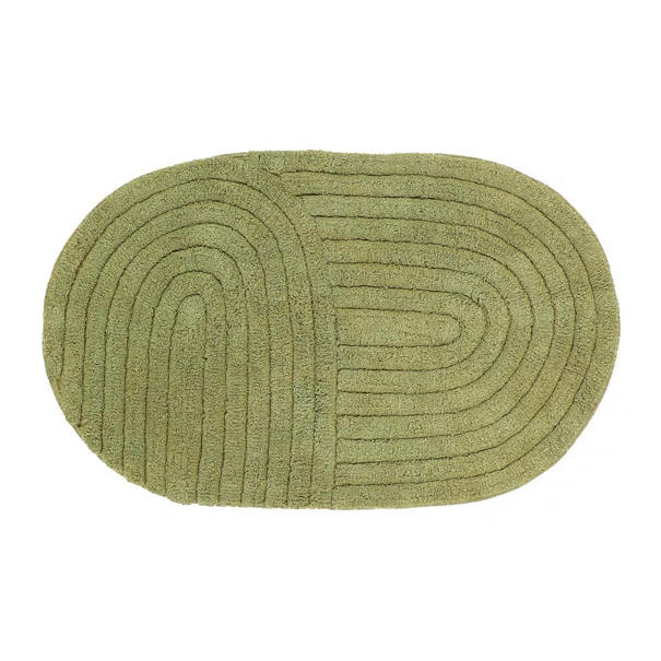 Πατάκι Μπάνιου (50x80) T-D Oval Olive Green 71991401