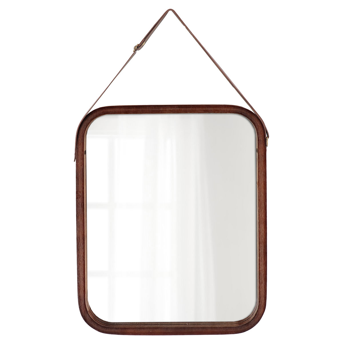 Διακοσμητικός Καθρέφτης Τοίχου (34x1.5x41.5) T-D Brown 8562160