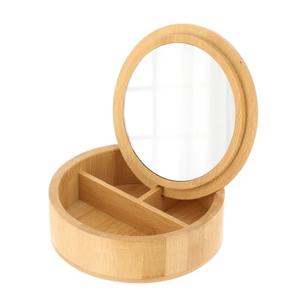 Κουτί Για Κοσμήματα & Καλλυντικά (Φ13.5x4) T-D Bamboo 8566195