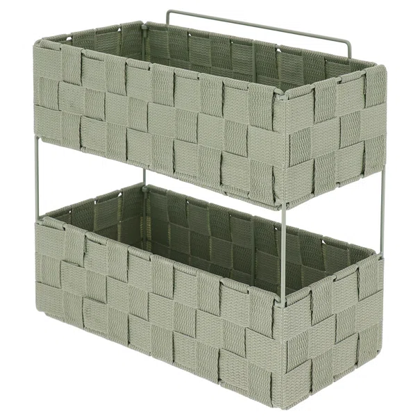 Ραφιέρα Μπάνιου Διπλή (29x12x27) T-D Sage Green 84231144