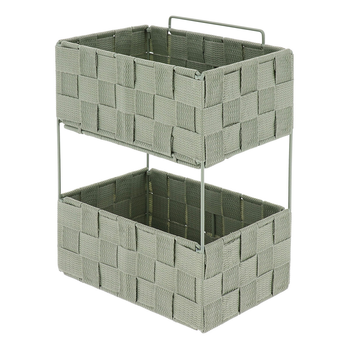 Ραφιέρα Μπάνιου Διπλή (20.5x13x28) T-D Sage Green 84230144