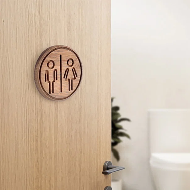Σήμανση WC Αυτοκόλλητη T-D Natural 9088104