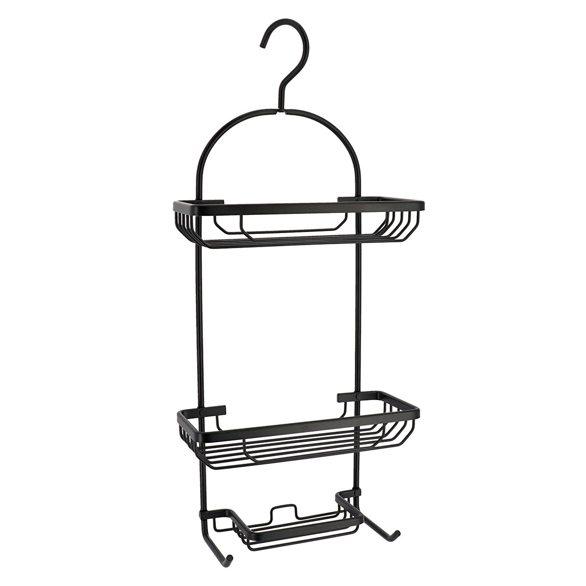 Ραφιέρα Μπάνιου Τριπλή (28X12 5X65) T-D Caddy Black 91008108 Οργάνωση & Αποθήκευση Ραφιέρες Εταζέρες Spitishop