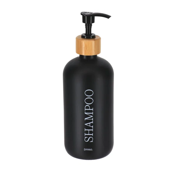 Dispenser Για Σαμπουάν 500ml (Φ7.5x21.5) T-D Matt Black 62180103