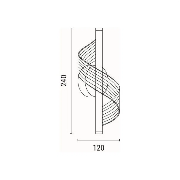 Απλίκα Τοίχου LED Eurolamp Silk 144-58009