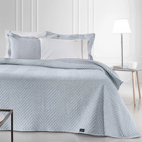 Κουβερλί King Size (250x240) + Διακοσμητική Μαξιλαροθήκη Guy Laroche Hamptons Blue