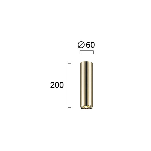 Σποτ Μονόφωτο Viokef Ballet Gold 4265001 Φωτιστικά Οροφής Κρεμαστά Spitishop