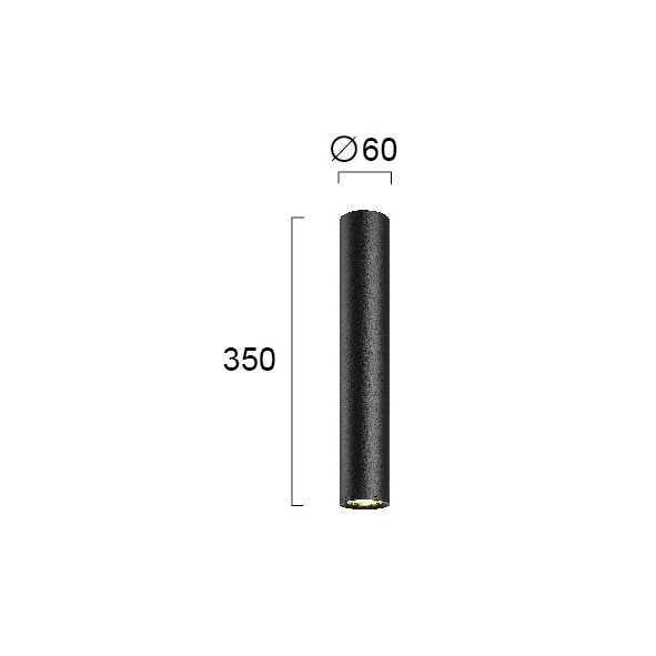 Σποτ Μονόφωτο Viokef Ballet Black 4265100 Φωτιστικά Οροφής Κρεμαστά Spitishop
