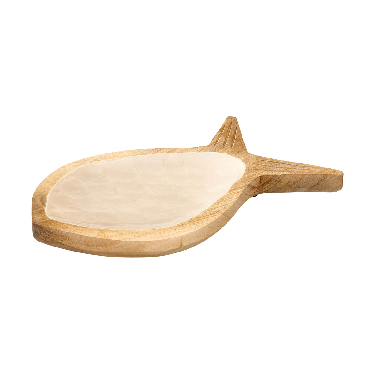 Πιατέλα Διακόσμησης (30x30) K-M Fish White A55600340