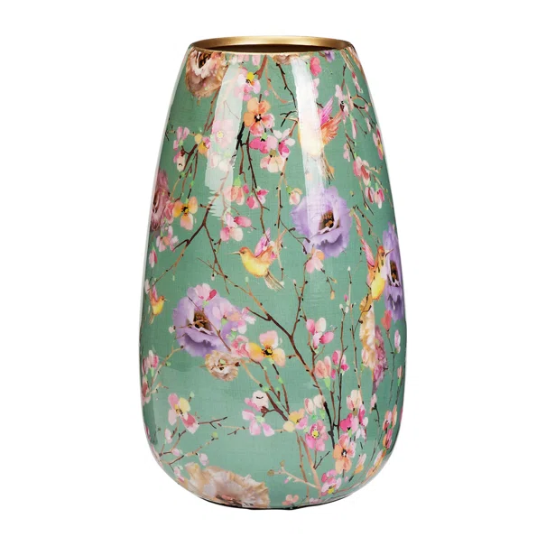 Διακοσμητικό Βάζο (Φ18x30) K-M Green Flower A67825340