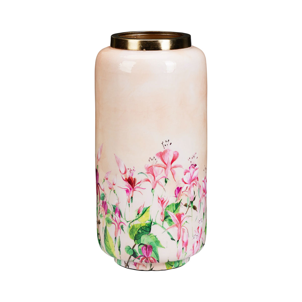 Διακοσμητικό Βάζο (Φ15x30) K-M Pink Flower A67825400