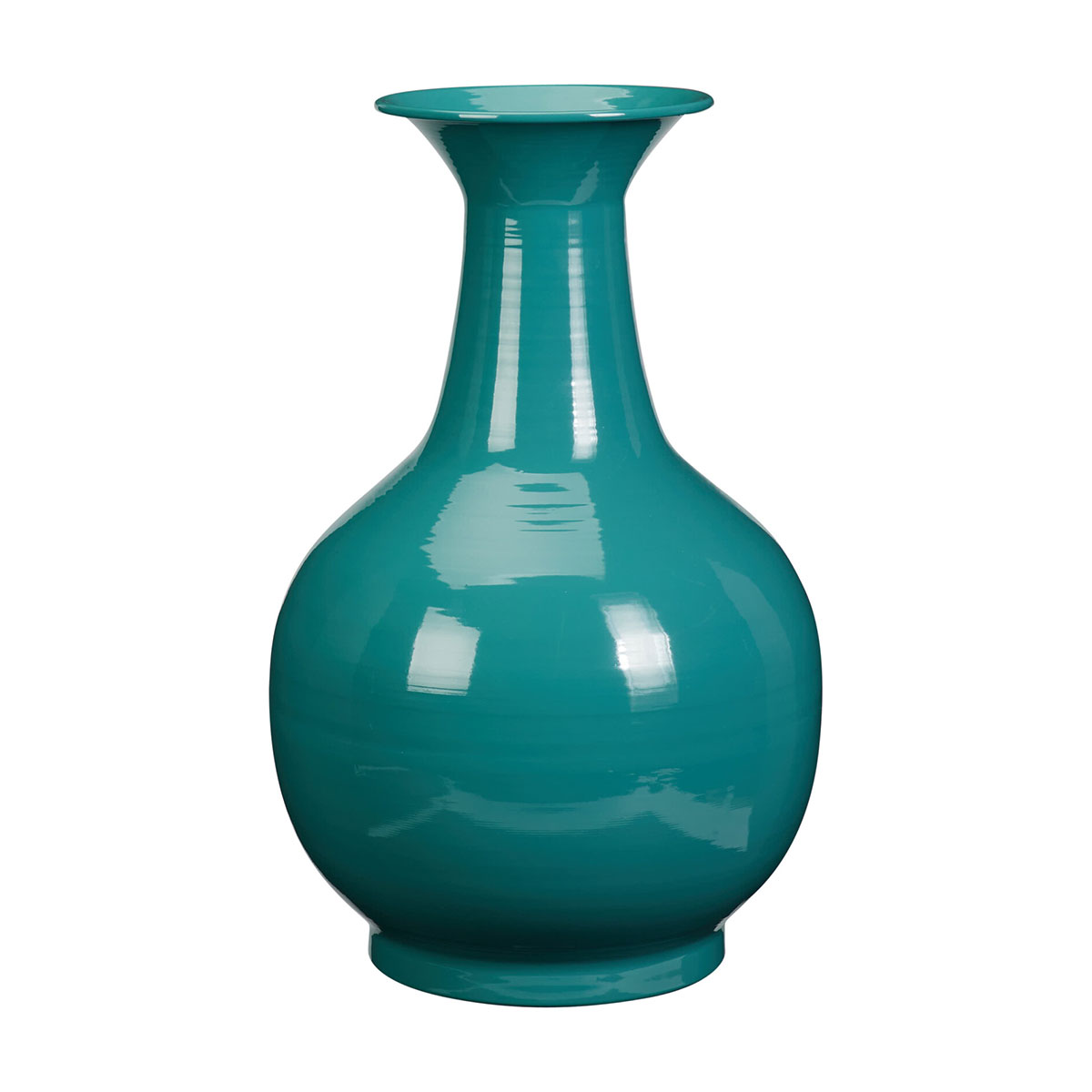 Διακοσμητικό Βάζο (Φ24x38) K-M Shiny Green FZ1002580