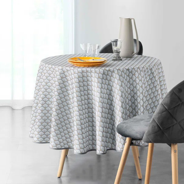 Αλέκιαστο Τραπεζομάντηλο Ροτόντα (Φ180) L-C Artchic Blanc 1722890