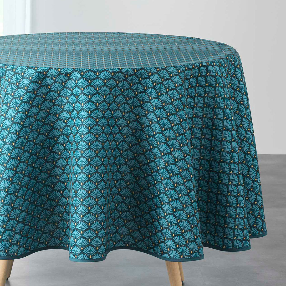 Αλέκιαστο Τραπεζομάντηλο Ροτόντα (Φ180) L-C Artchic Blue 1722863