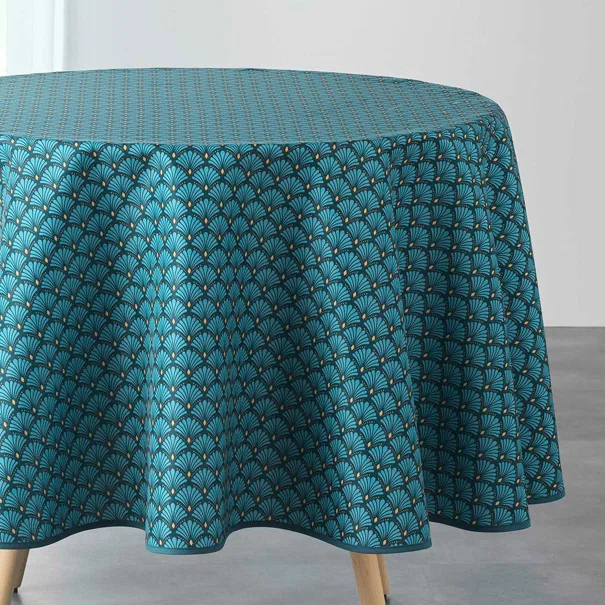Αλέκιαστο Τραπεζομάντηλο Ροτόντα (Φ180) L-C Artchic Blue 1722863
