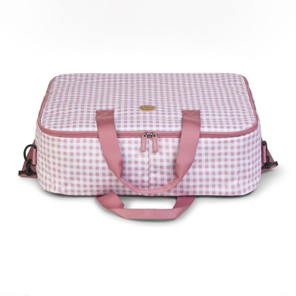 Τσάντα Μαιευτηρίου (50X18X38) Saro Vichy Pink 13926 Βρεφικά Τσάντες Αλλαξιέρες - Νεσεσέρ Spitishop