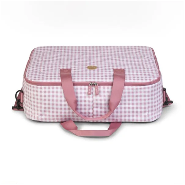 Τσάντα Μαιευτηρίου (50x18x38) Saro Vichy Pink 13926