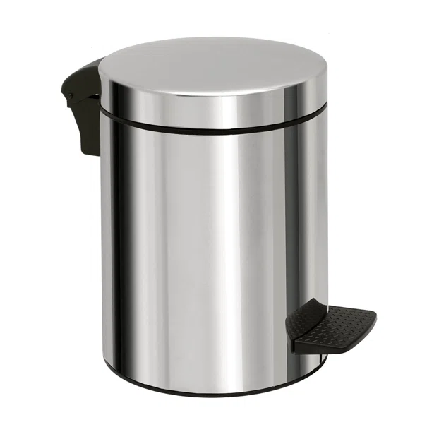Κάδος Απορριμμάτων Μπάνιου (Φ23x32) Pam & Co 8lt 08-501-001 Inox