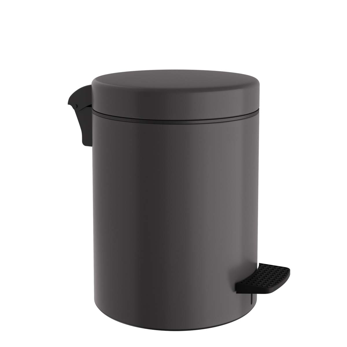 Κάδος Απορριμμάτων Μπάνιου (Φ23x32) Pam & Co 8lt 500 Anthracite Matte