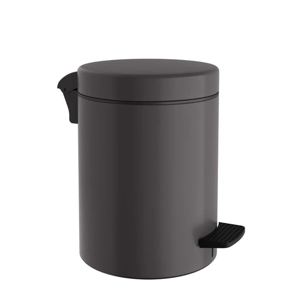 Κάδος Απορριμμάτων Μπάνιου (Φ23x32) Pam & Co 8lt 500 Anthracite Matte