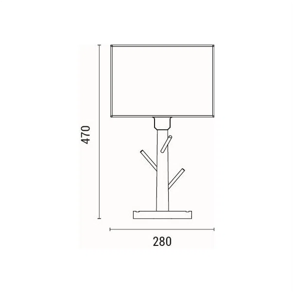 Πορτατίφ Eurolamp Madera 144-33075