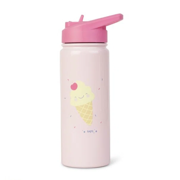 Παγούρι - Θερμός 500ml Με Καλαμάκι Saro Ice Cream 74556