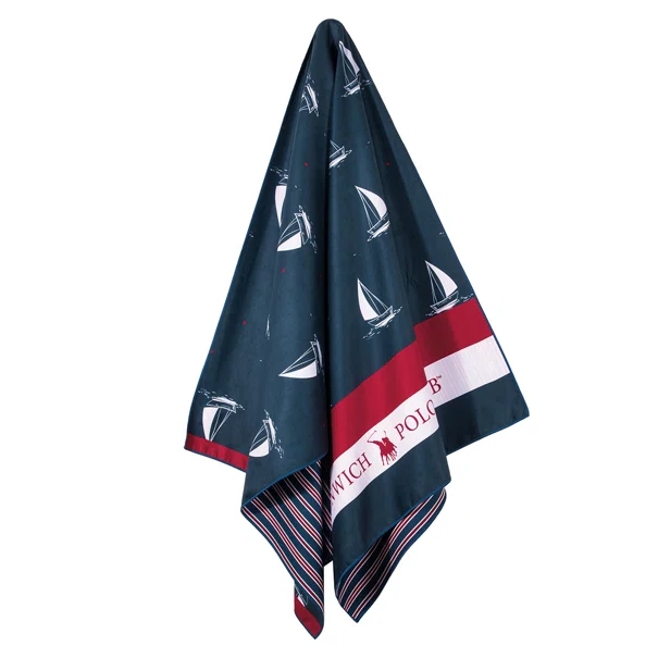 Πετσέτα Θαλάσσης Microfiber 2 Όψεων (80x170) Greenwich Polo Club Beach 4026