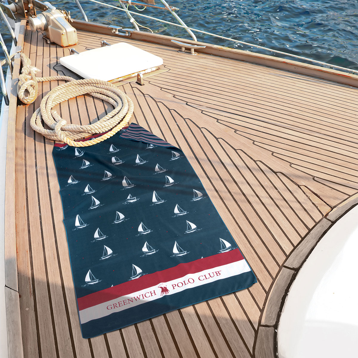 Πετσέτα Θαλάσσης Microfiber 2 Όψεων (80X170) Greenwich Polo Club Beach 4026 Πετσέτες Ενηλίκων Spitishop