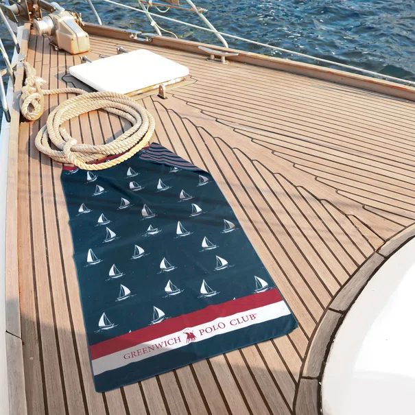 Πετσέτα Θαλάσσης Microfiber 2 Όψεων (80x170) Greenwich Polo Club Beach 4026