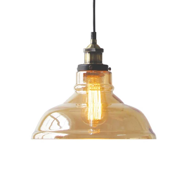 Φωτιστικό Οροφής Μονόφωτο Aca Smyrna KS1295PAM1BK Brass/Amber