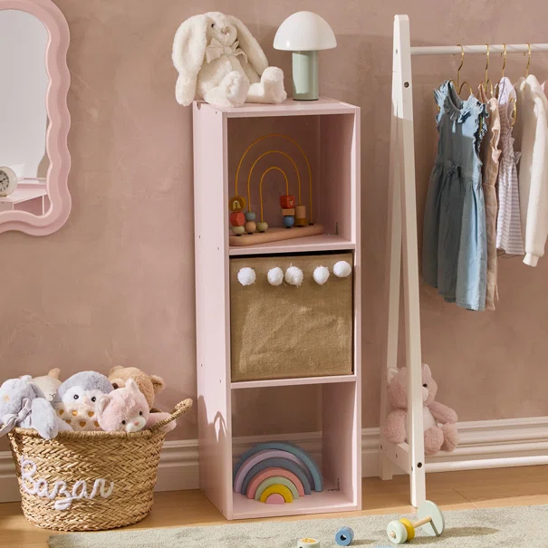 Παιδική Βιβλιοθήκη Δαπέδου (32.4x30x94.8) A-S Mix'n Modul Pink 214455A
