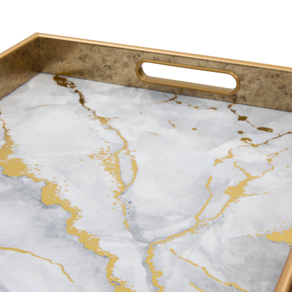 Δίσκος Διακόσμησης (44 7X31 6X4 5) A-S Calvi White Marble 215233A Διακόσμηση Δίσκοι - Πιατέλες Μπωλ Διακοσμητικοί Spitishop