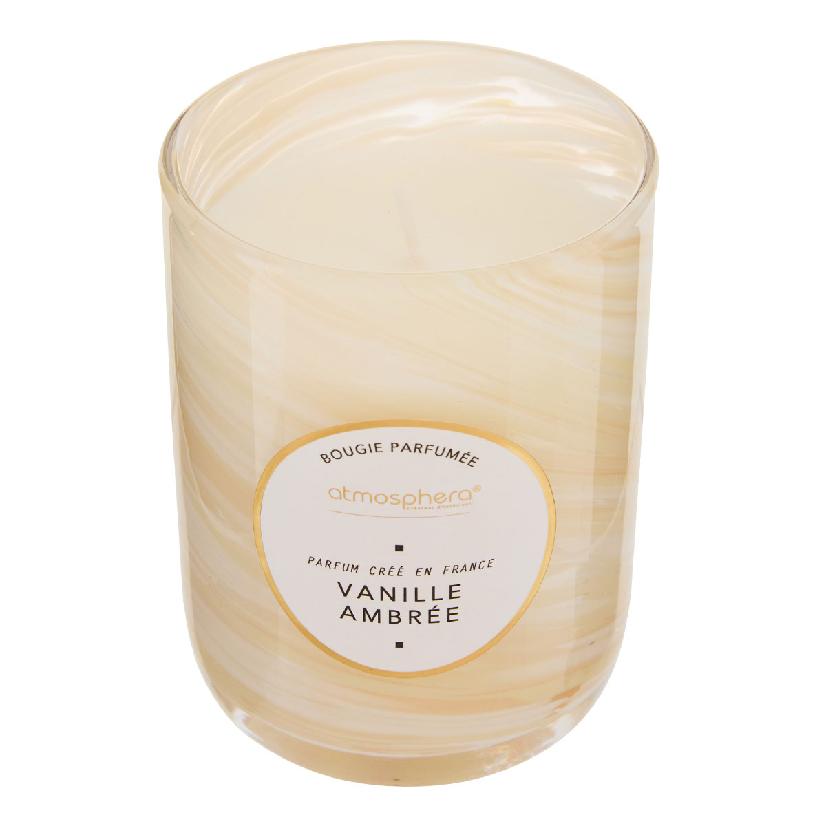 Κερί Αρωματικό 275Gr (Φ8X11) A-S Wavy Vanilla 214807A Διακόσμηση Αρωματικά Χώρου - Diffuser Κεριά Spitishop