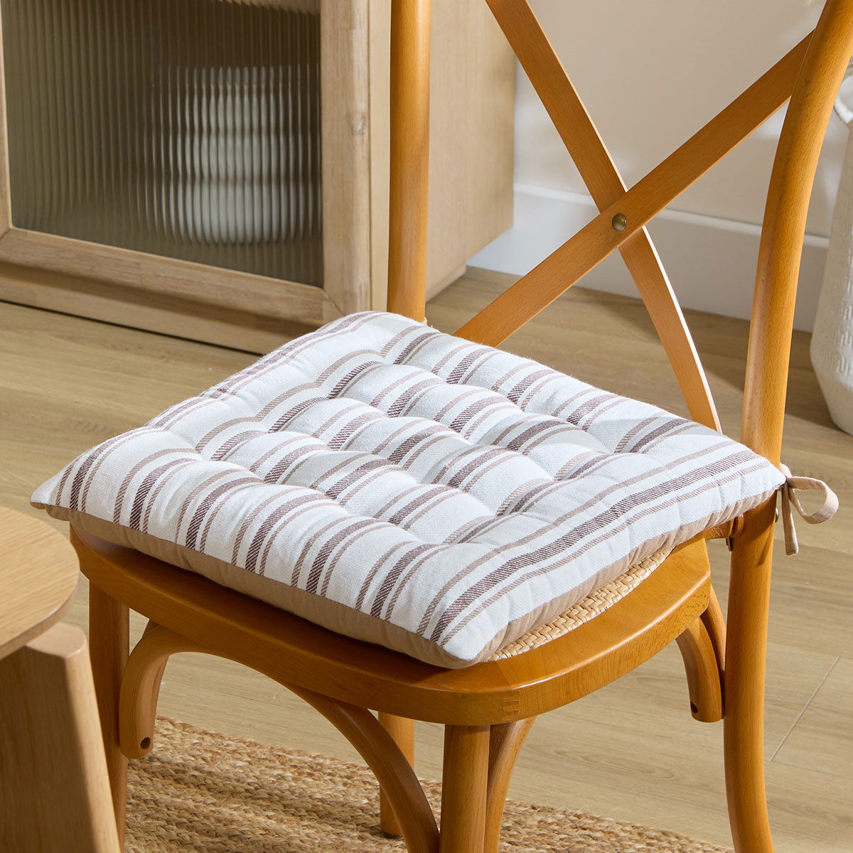 Μαξιλάρι Καρέκλας 2 Όψεων (38x38) A-S Groove Beige 215331B