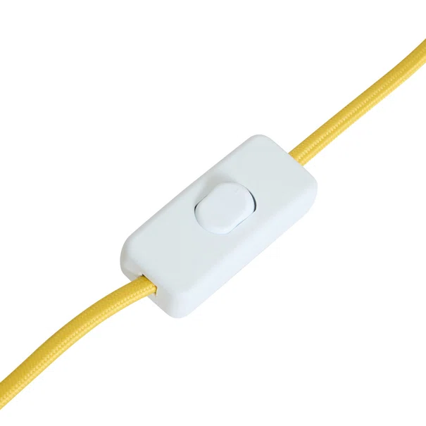 Απλίκα Τοίχου Με Φις Πρίζας A-S Lotta Yellow 210395B