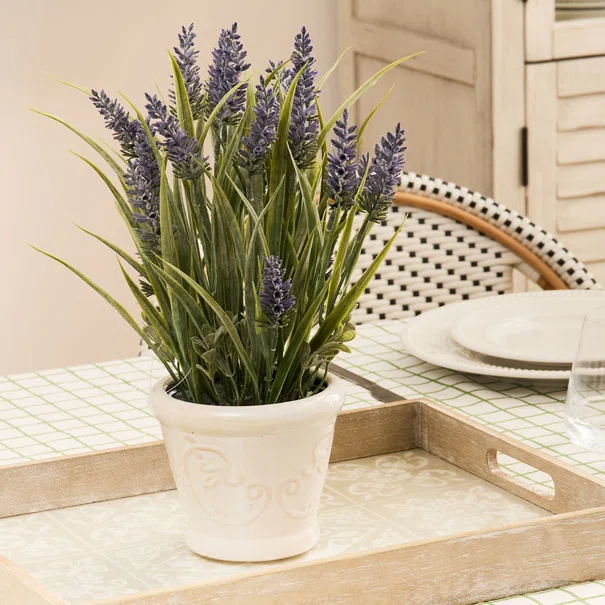 Τεχνητό Φυτό Σε Γλάστρα (Φ22x35) A-S Lavender 214054